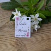 mariage - étiquette - cadeau invité - faire part - save the date - fleurs -papier blanc